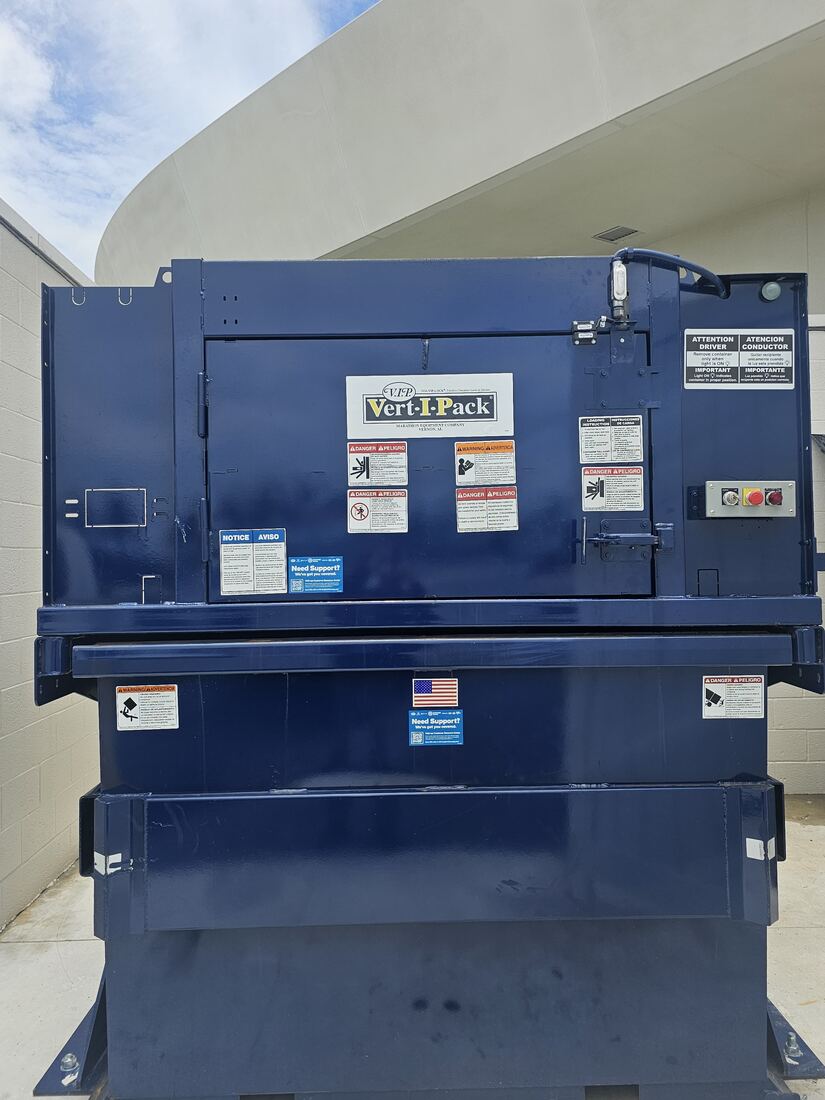Industrial waste compactor in Miami